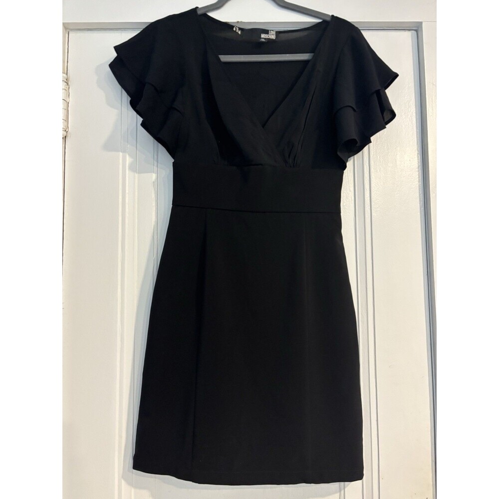 LOVE MOSCHINO Black Dress Size D34, UK6. EU34, US2 EUC